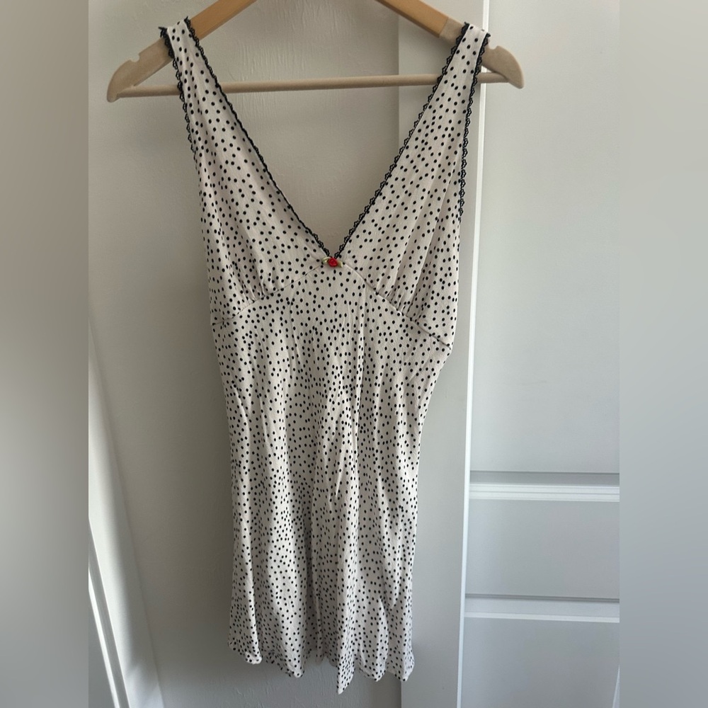 Wild Fable Black and White Polka Dot Top